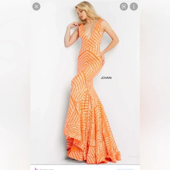 Jovani | Dresses | Stunning New Orange Jovani Prom Dress | Poshmark